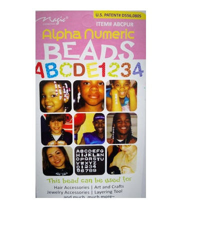 Thumbnail: Hair Beads- Alpha-numeric 36pc