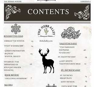 The Thymes Vol.1 Issue 2. Winter - Contents.png