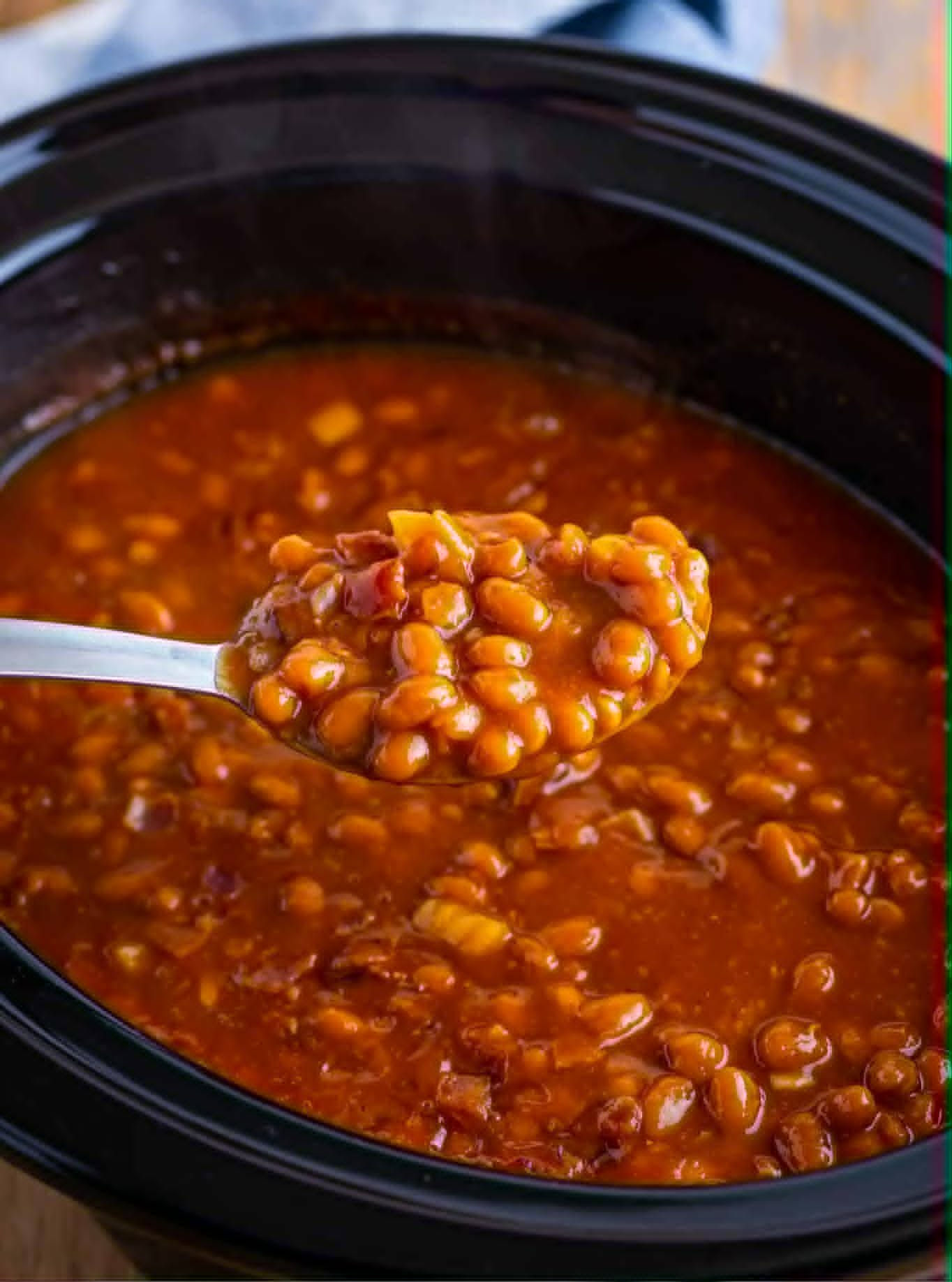 bbq bacon molasses slow cooker beans