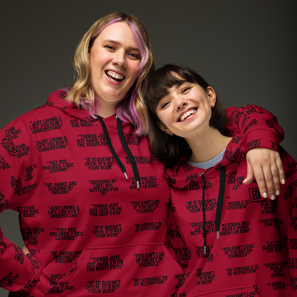 Thumbnail: 8T Clothing Positive Vibes Collection - Unisex Hoodie