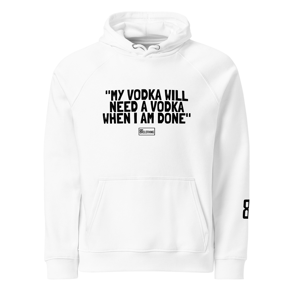 Thumbnail: 8T Clothing Positive Vibes - Unisex Eco Raglan Hoodie