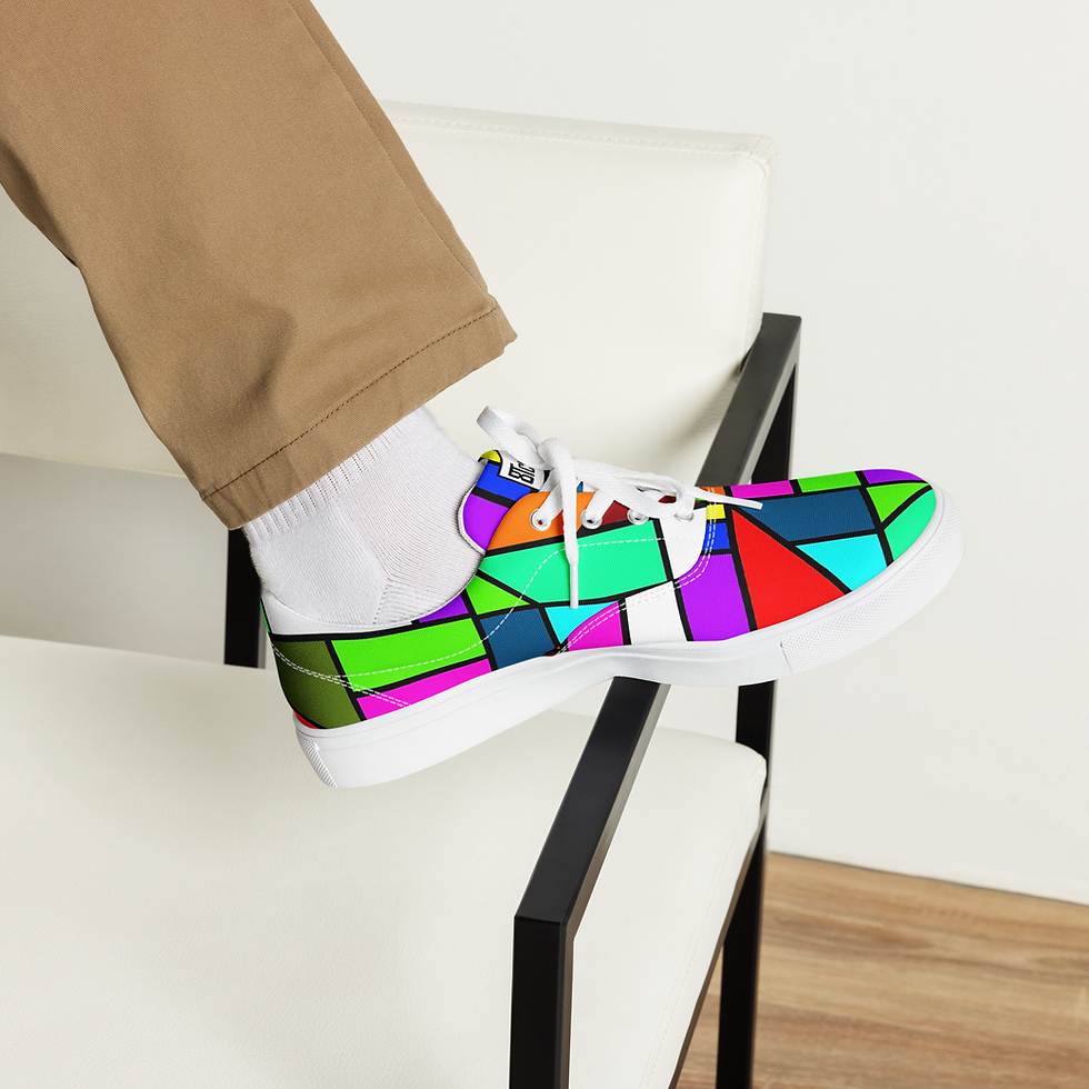 Thumbnail: 8T Clothing - Color Fusion Men’s lace-up Canvas Shoes