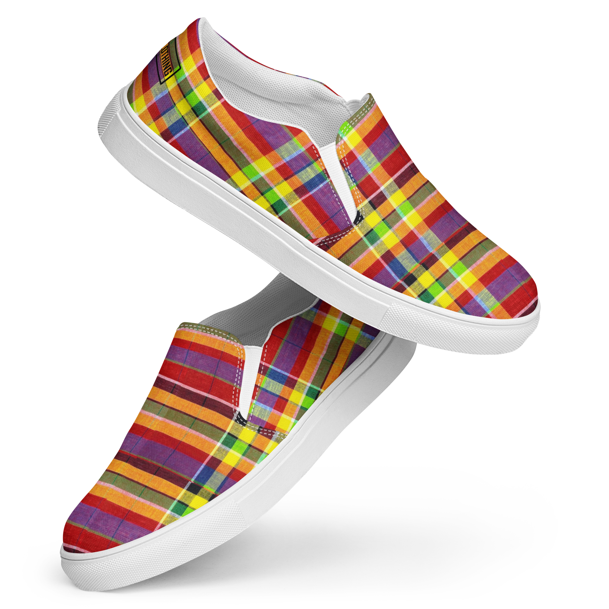 8T Clothing Madras 1 -  Men’s slip-on Canvas Shoes