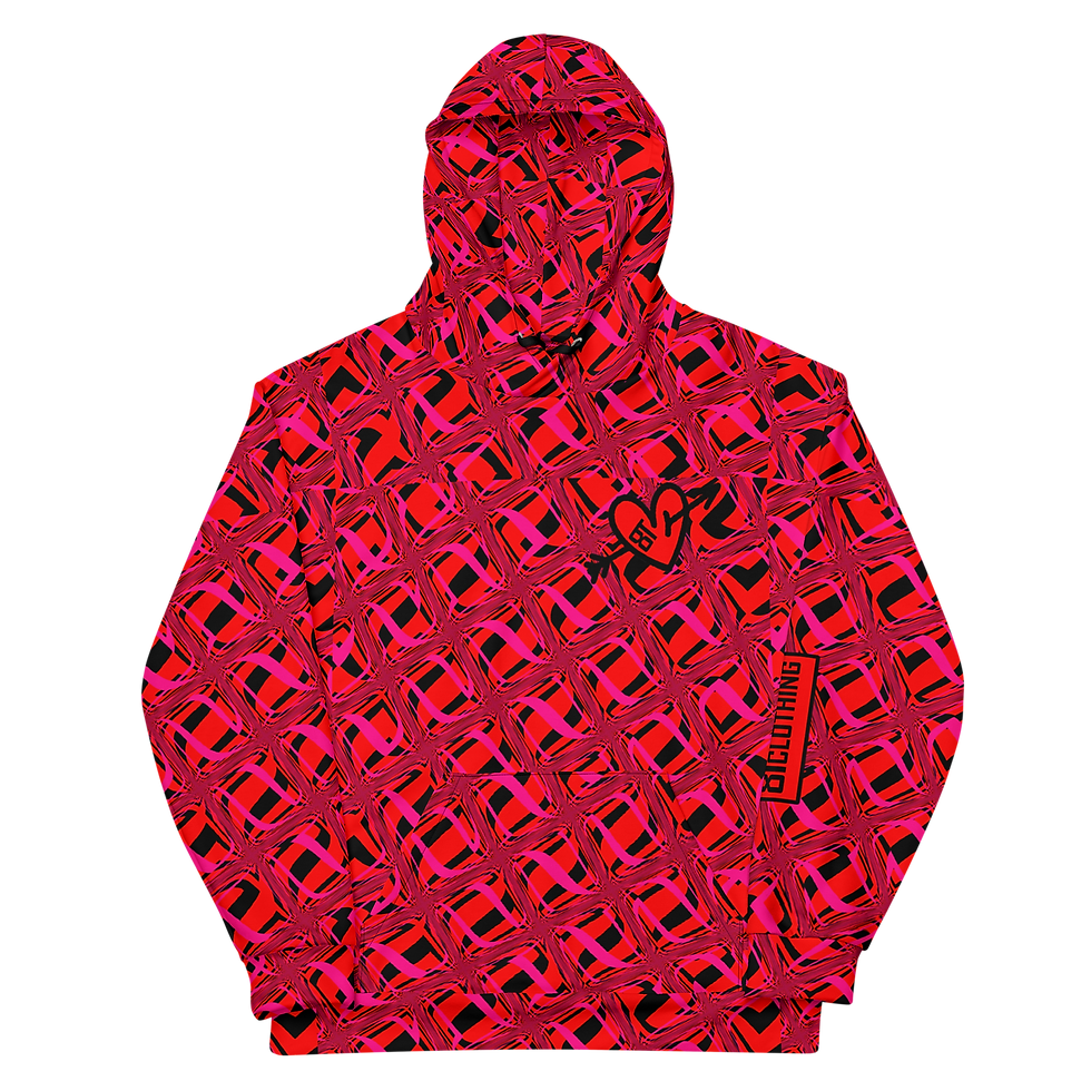 Thumbnail: 8T Clothing Valentines Mosaic - Unisex Hoodie