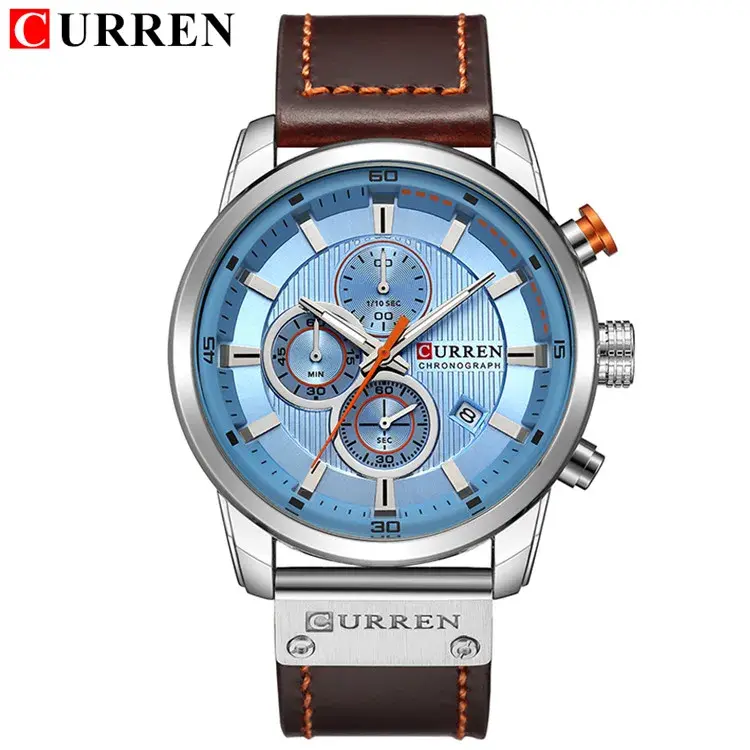 Thumbnail: Curren Chronograph Quartz Mens Sports Watch