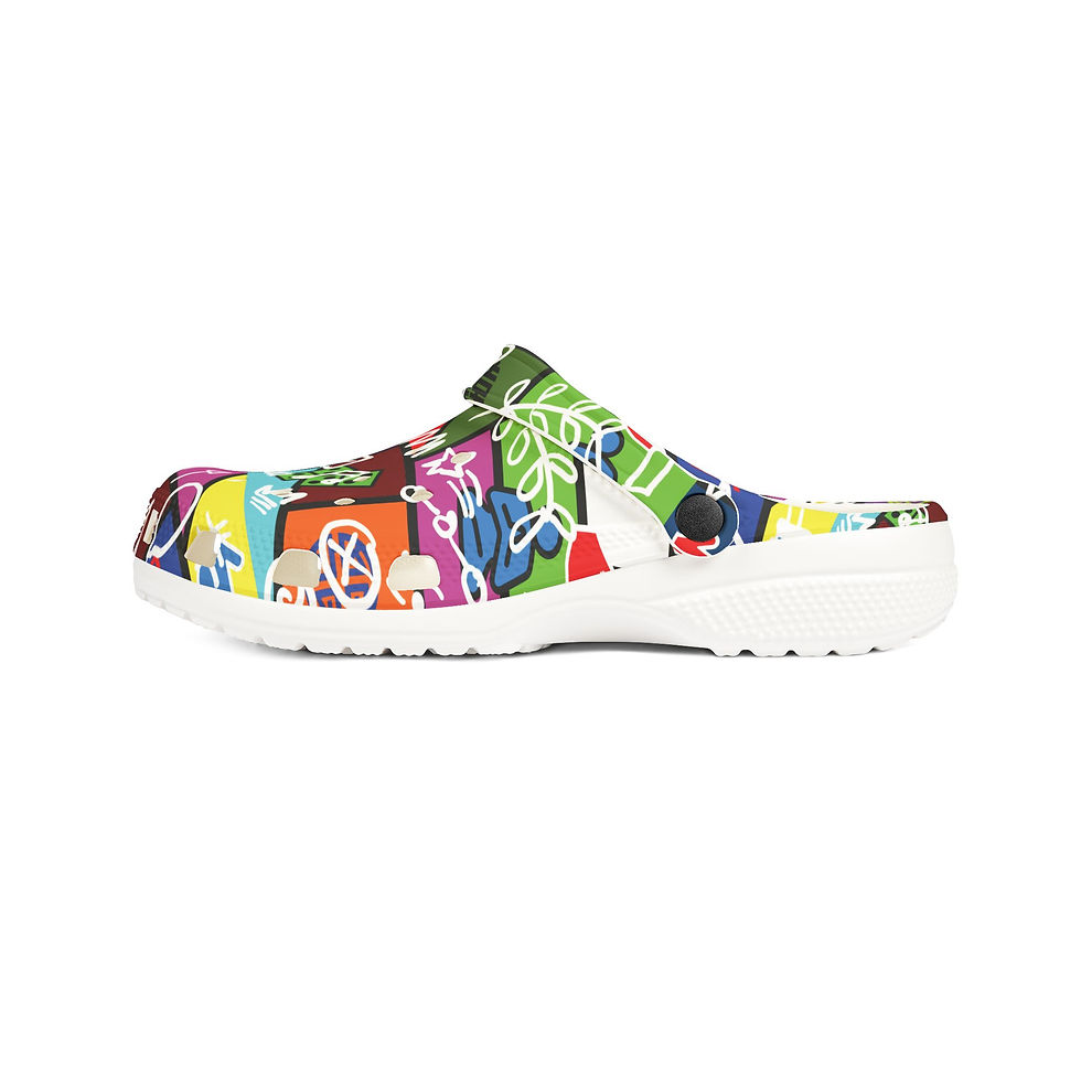 Thumbnail: 8T Clothing - Founders Doodle Fusion - EVA Foam Rubber Clogs 