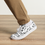 Thumbnail: 8T Clothing - Doodle Minimal -  Lace-up Canvas Shoes