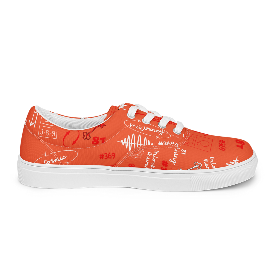 Thumbnail: Kaelum - 369 Doodle - Unisex Lace-up Canvas Shoes