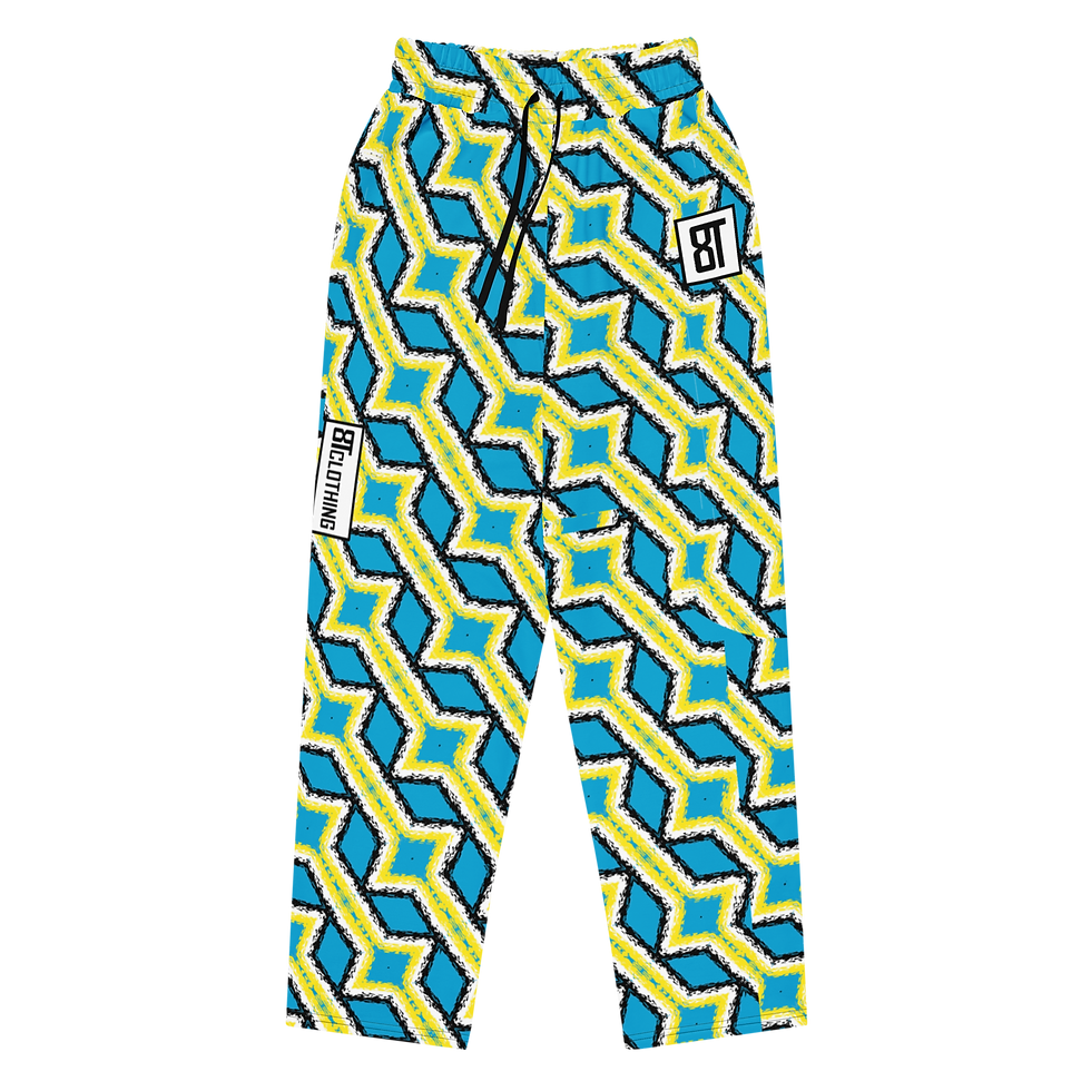 Thumbnail: 8T Clothing Mosaic Collection - Wide-Leg Joggers