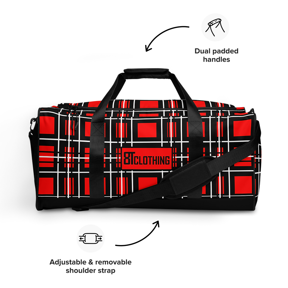 Thumbnail: 8T Clothing Founders Plaid - Duffle bag