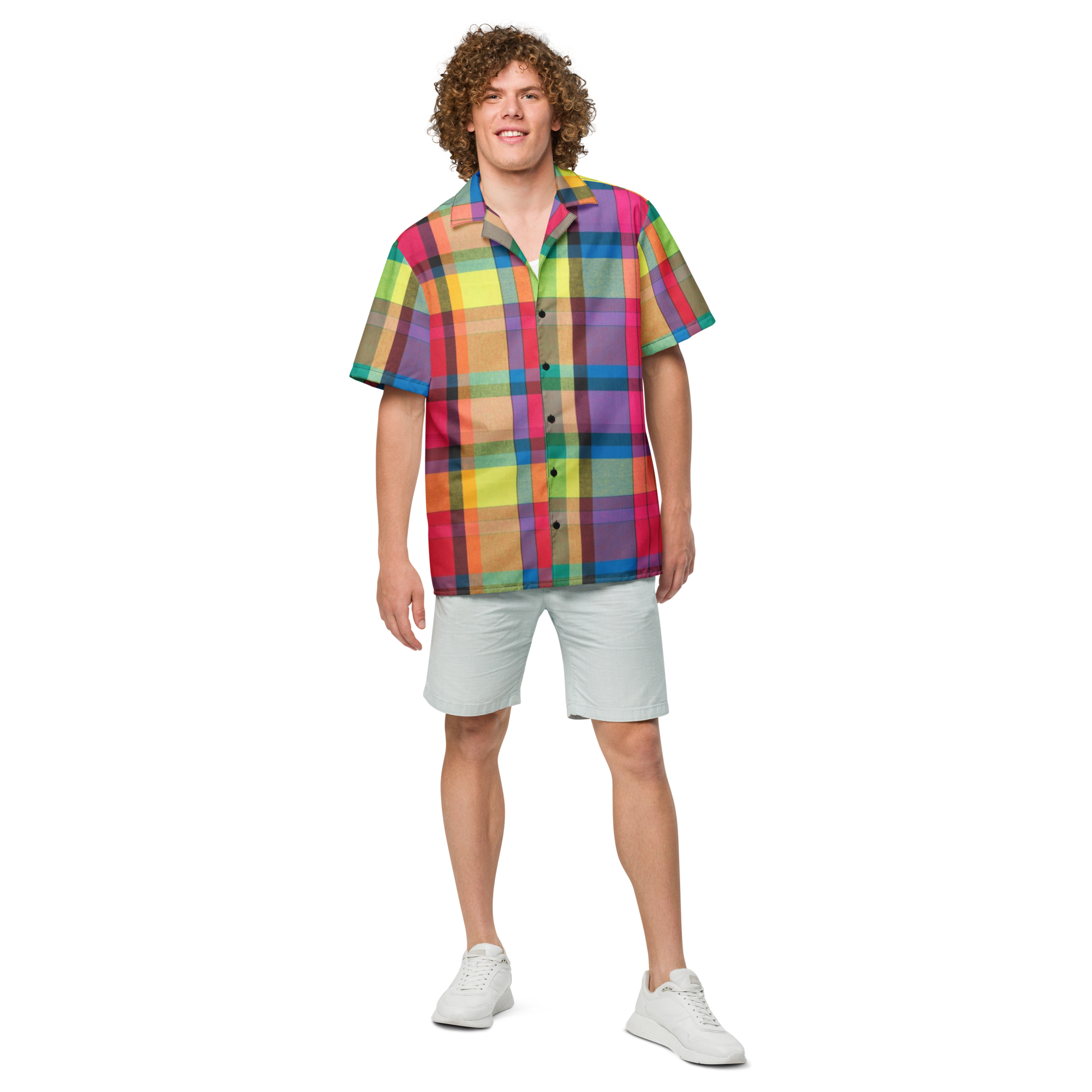 8T Clothing Madras 2 - Unisex Button Shirt