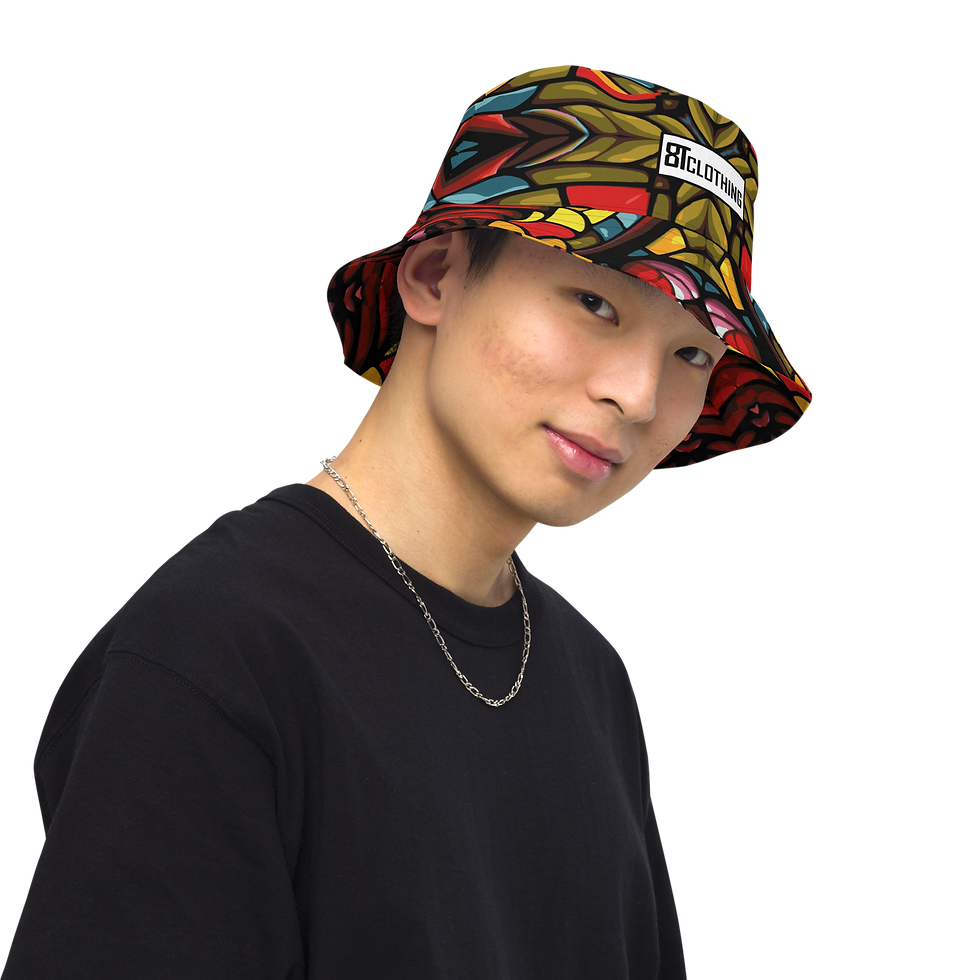 Thumbnail: 8T Clothing .Mosaic Collection - Reversible Bucket Hat