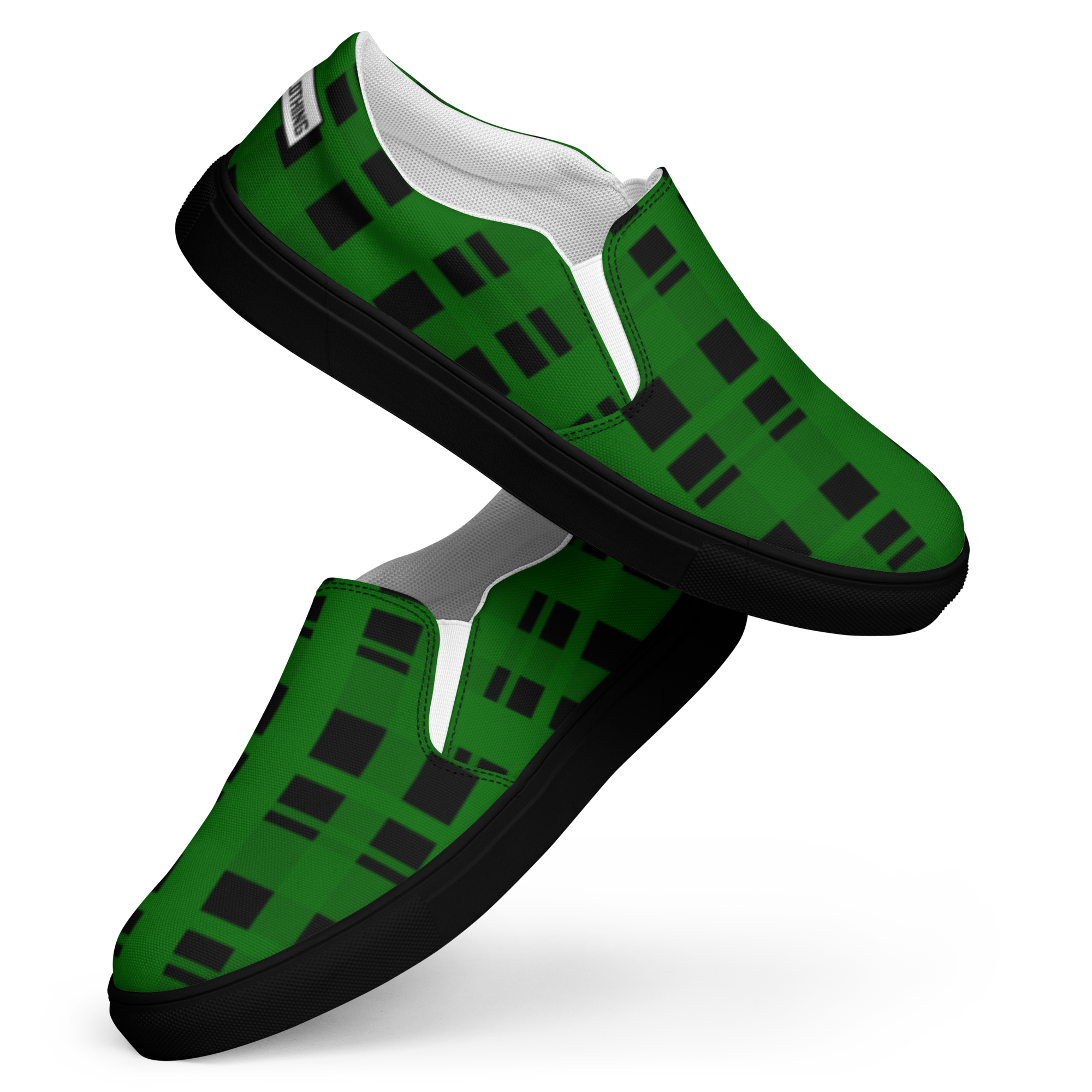 8T Clothing - Corrupt Plaid Slip-on Canvas Shoes