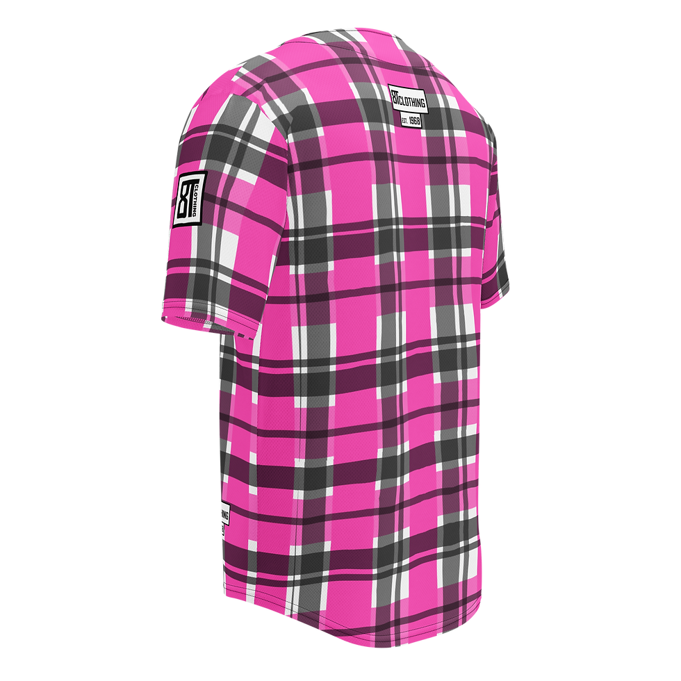 Thumbnail: 8T Clothing Founders Plaid - Recycled Baseball Jersey