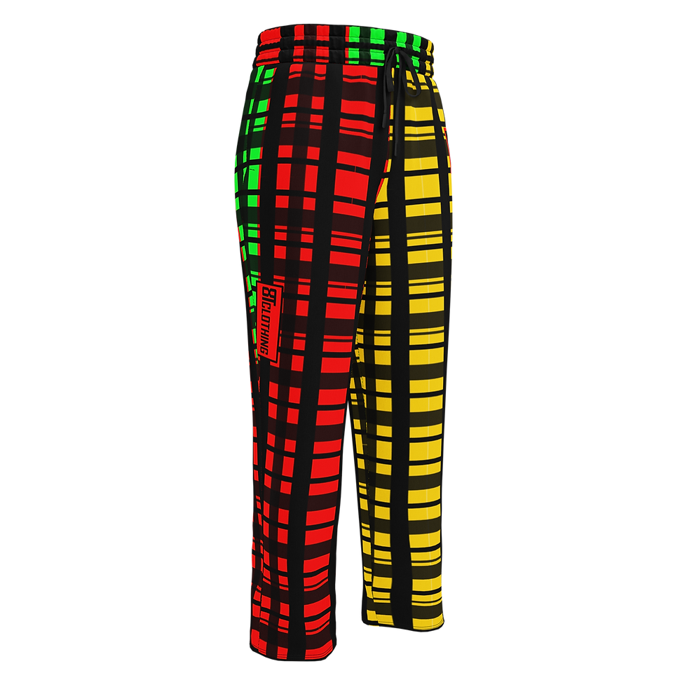 Thumbnail: 8T Clothing Irie Corrupt Plaid - Wide-Leg Joggers