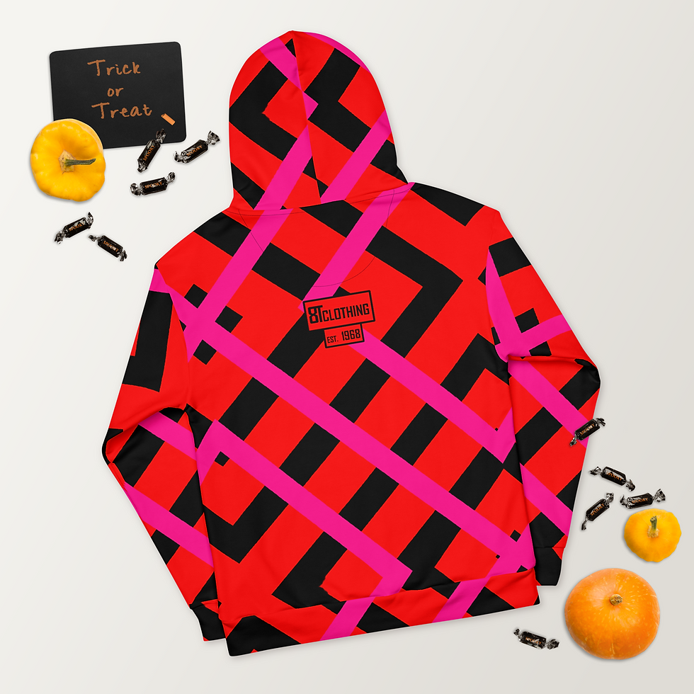 Thumbnail: 8T Clothing Founders Red Maze - Unisex Hoodie