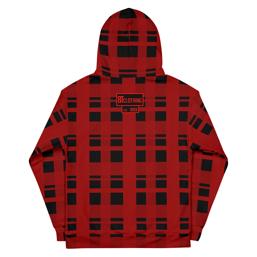 Thumbnail: 8T Clothing Corrupt Plaid  - Unisex Hoodie