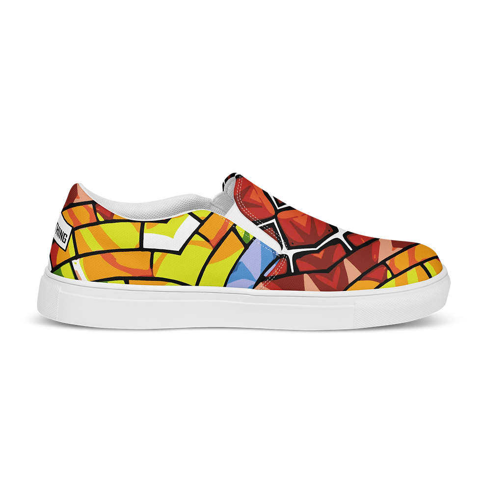 Thumbnail: 8T Clothing - Mosaic Collection Slip-on Canvas Shoes
