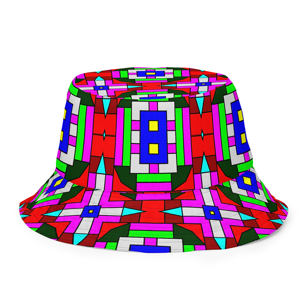 Thumbnail: 8T Clothing Mosaic Collection - Reversible Bucket Hat