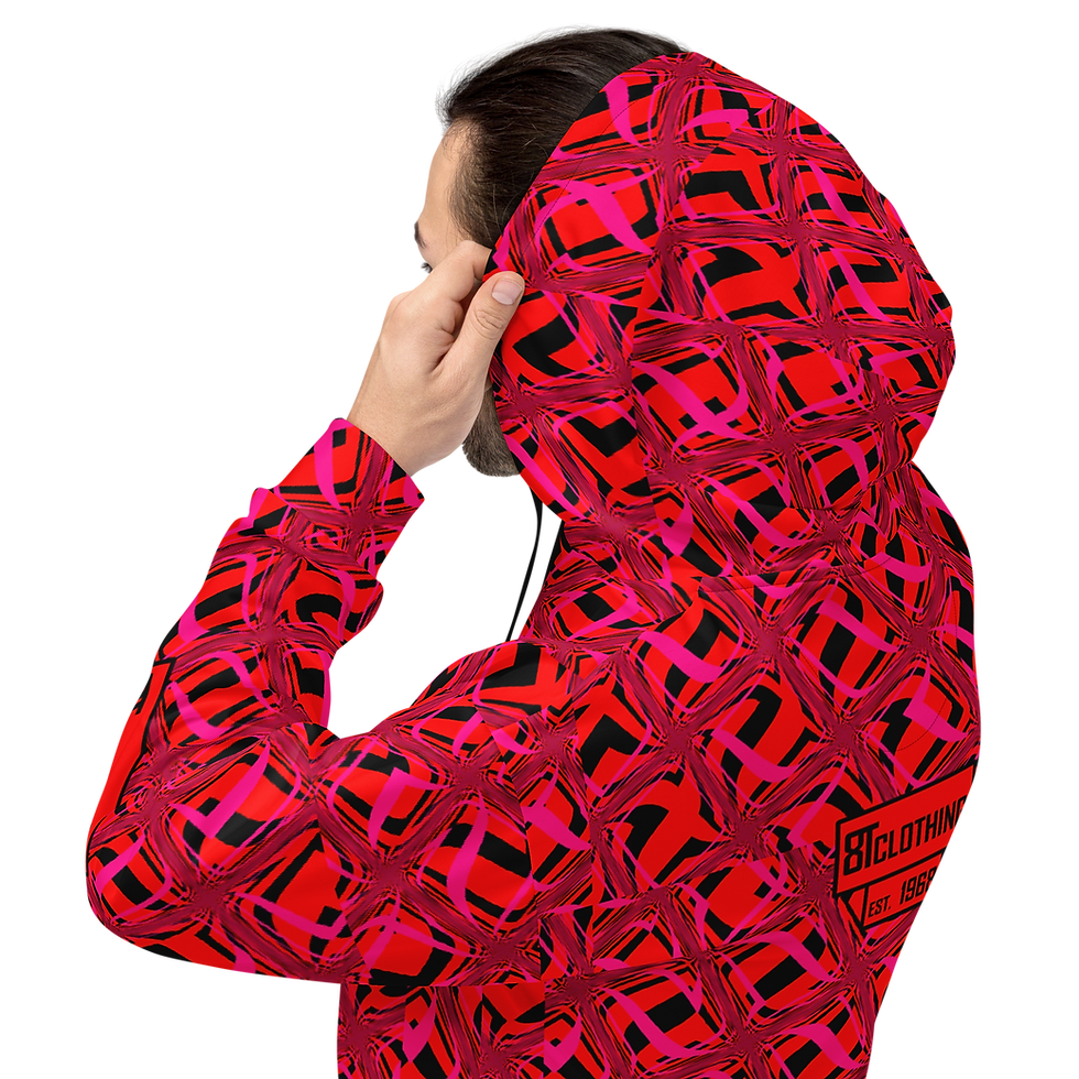 Thumbnail: 8T Clothing Valentines Mosaic - Unisex Hoodie