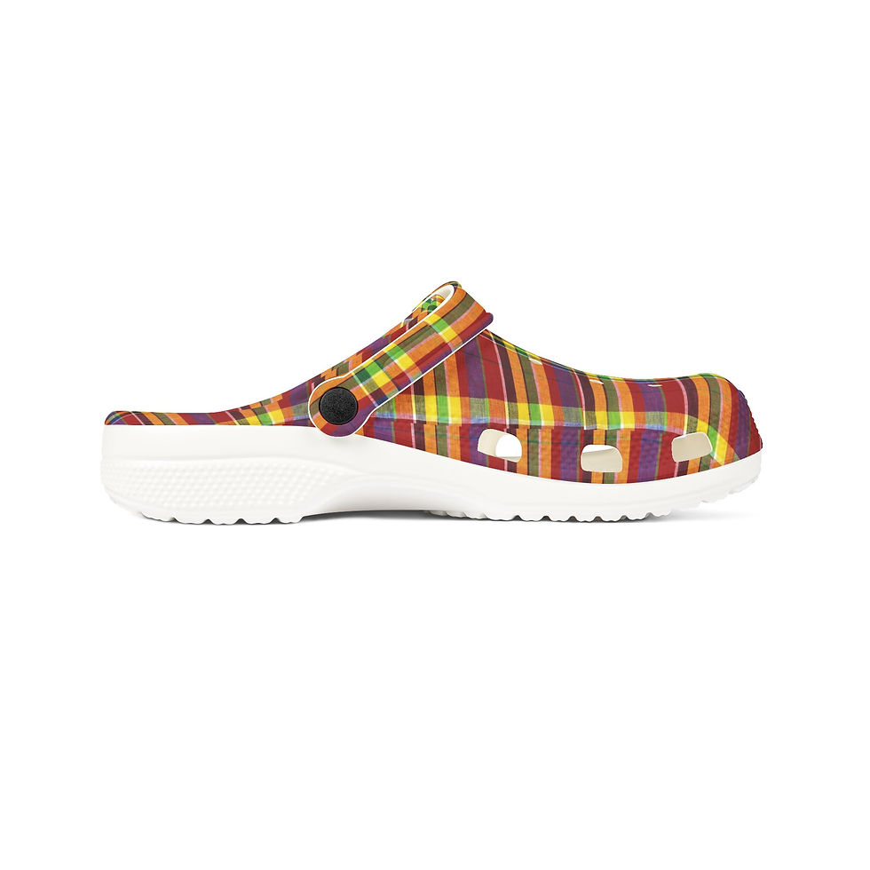 Thumbnail: 8T Clothing - Madras - EVA Foam Rubber Clogs 
