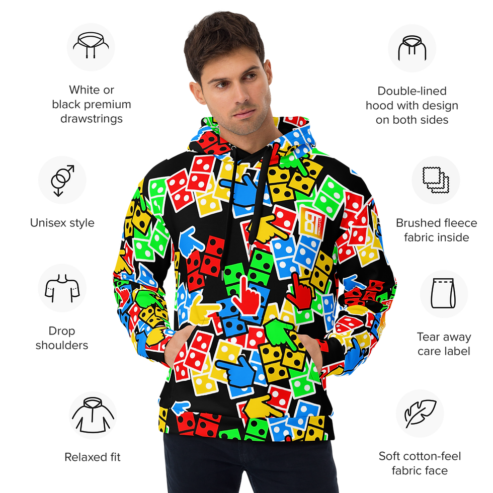 Thumbnail: 8T Clothing Dominoes - Unisex Hoodie