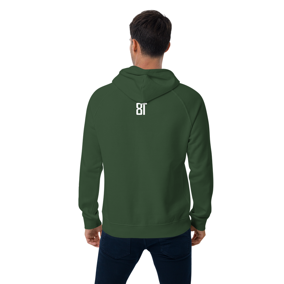 Thumbnail: 8T Clothing - Unisex Eco Raglan Hoodie