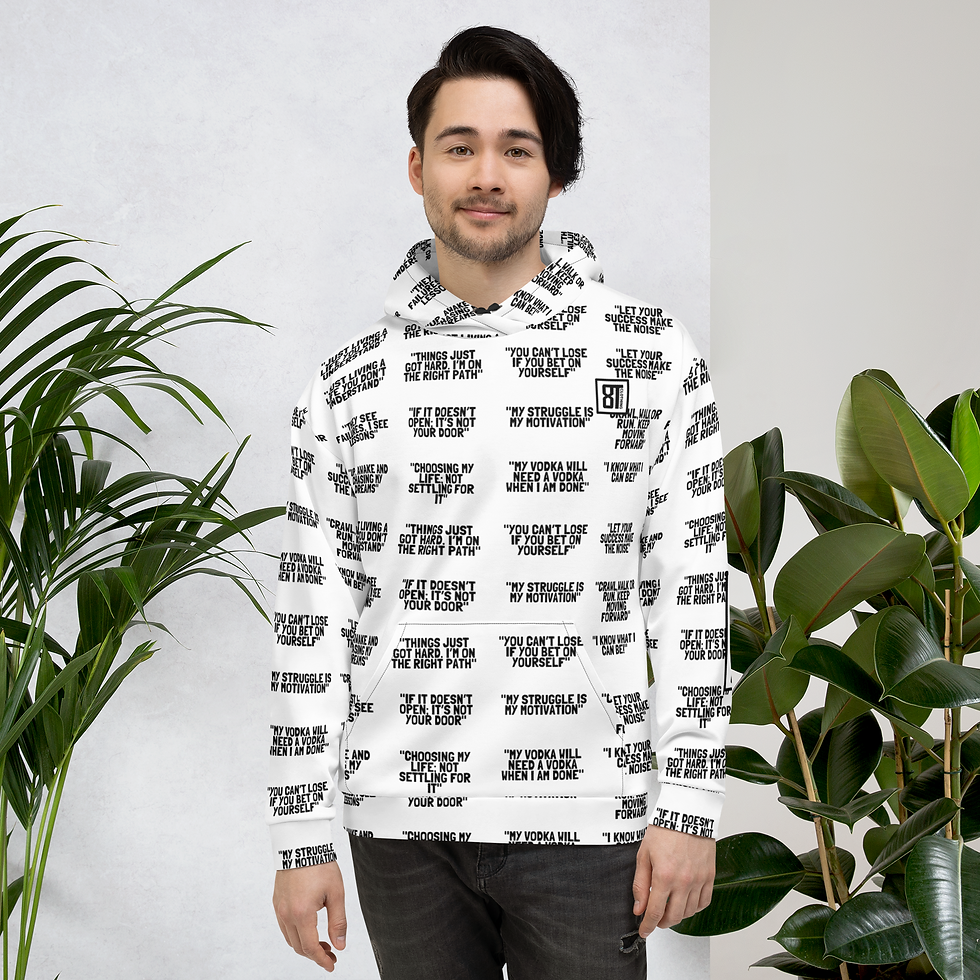 Thumbnail: 8T Clothing Positive Vibes Collection - Unisex Hoodie