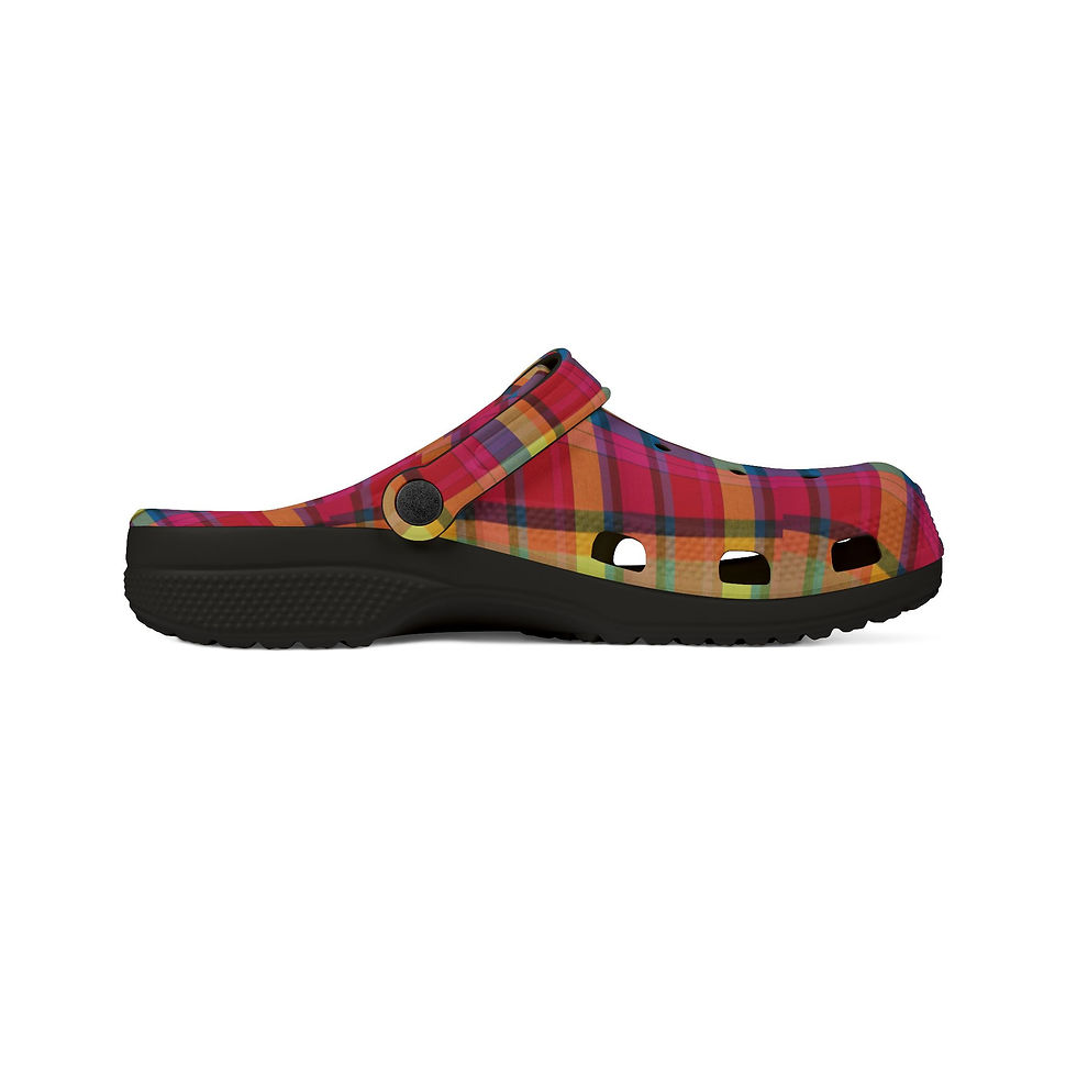 Thumbnail: 8T Clothing - Madras - EVA Foam Rubber Clogs 