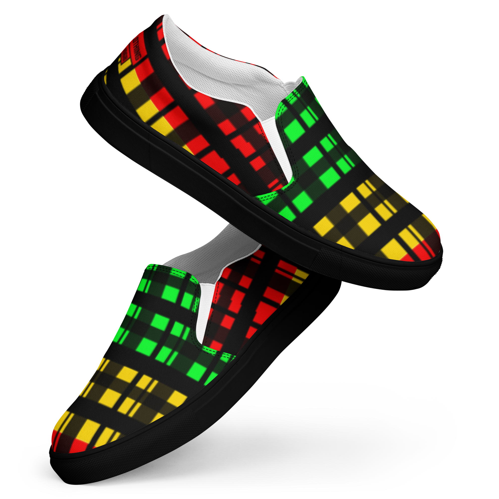 8T Clothing - Irie Corrupt Plaid Slip-on Canvas Shoes