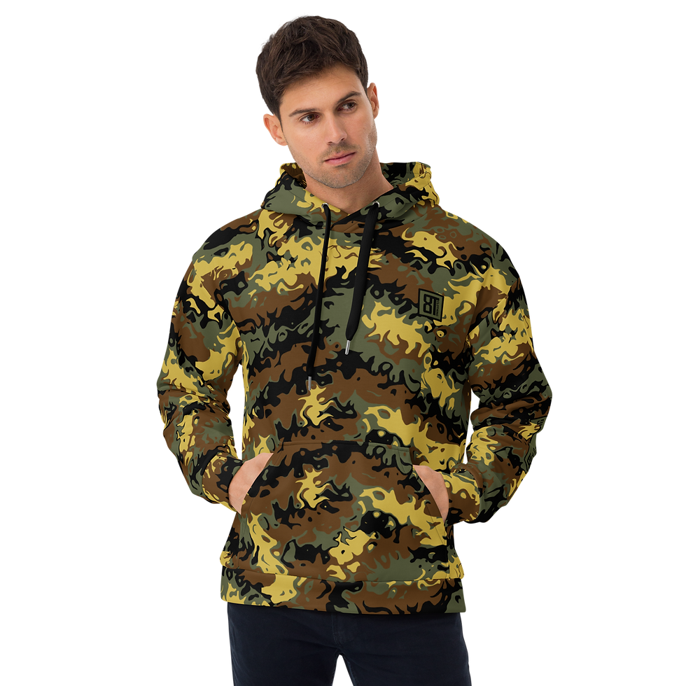Thumbnail: 8T Clothing Founders Green Camo - Unisex Hoodie