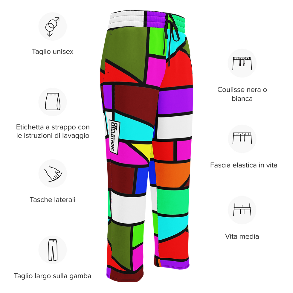 Thumbnail: 8T Clothing Color Fusion - Wide-Leg Joggers
