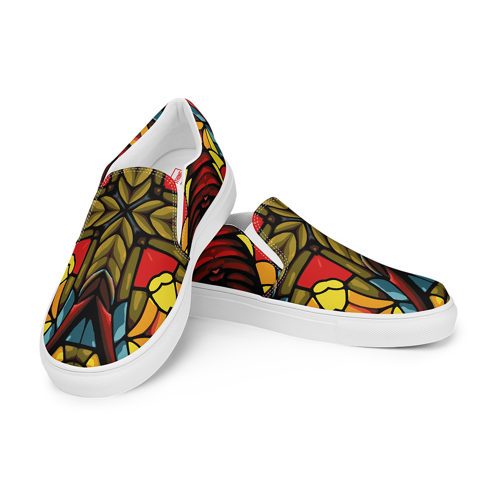 Thumbnail: 8T Clothing - Mosaic Collection Slip-on Canvas Shoes