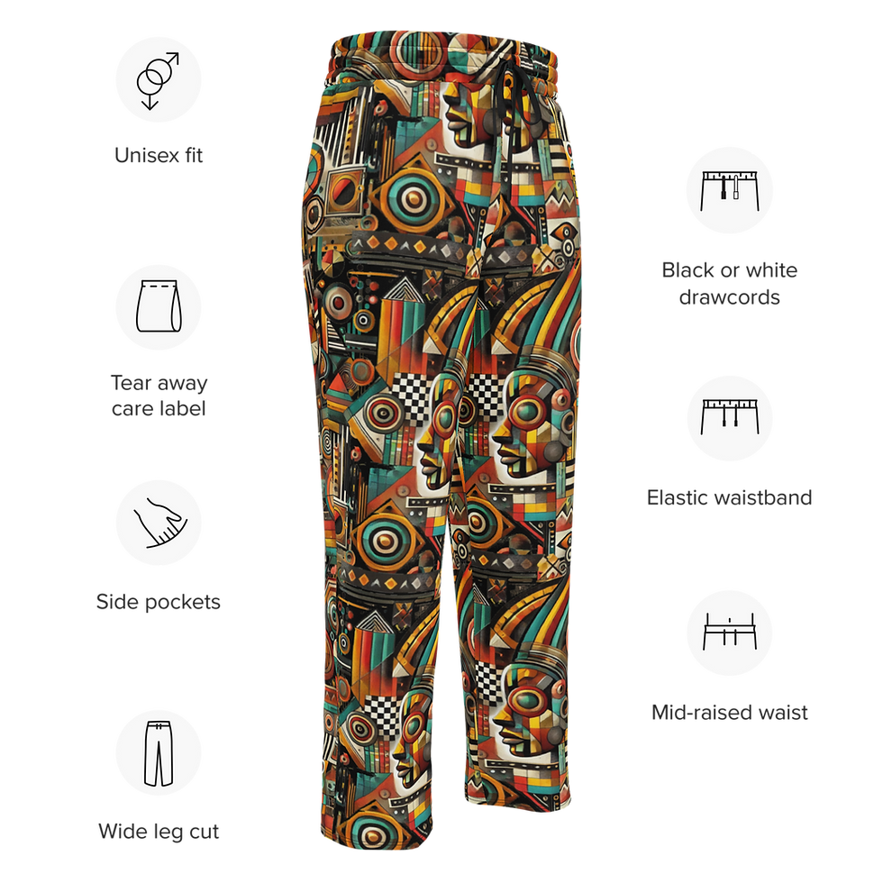 Thumbnail: 8T Clothing - Founders Afro Beat - Wide-Leg Joggers