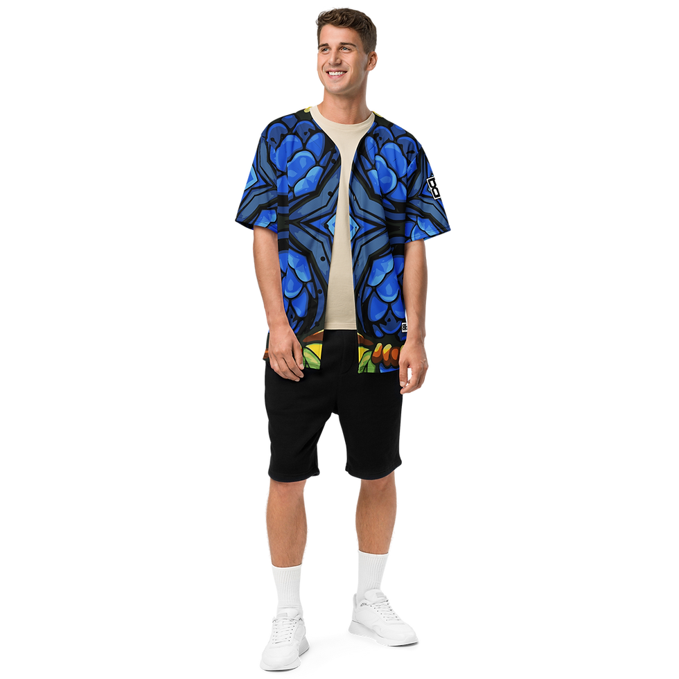 Thumbnail: 8T Clothing Mosaic Collection - Recycled Baseball Jersey