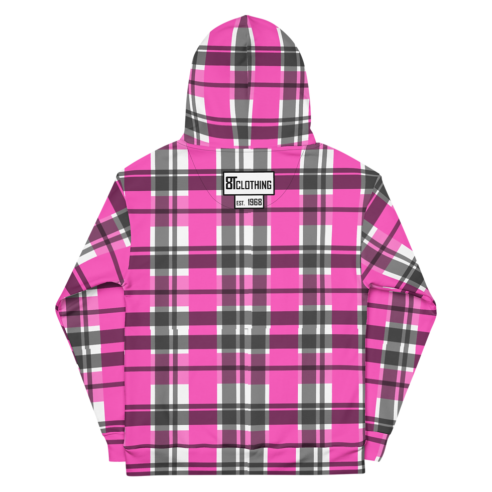 Thumbnail: 8T Clothing Founders Plaid  - Unisex Hoodie