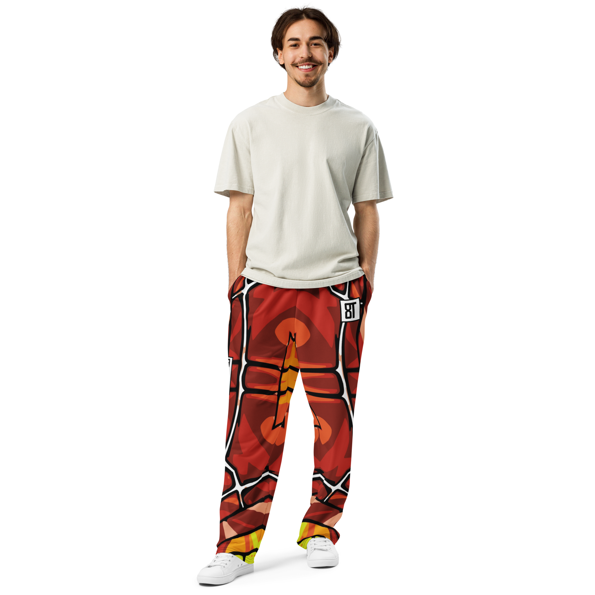 8T Clothing Mosaic Collection - Wide-Leg Joggers