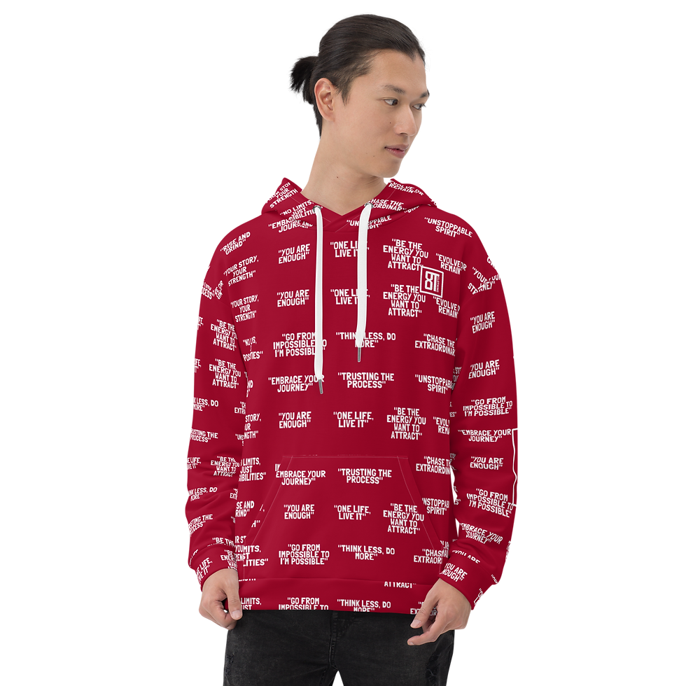 Thumbnail: 8T Clothing Positive Vibes Collection - Unisex Hoodie