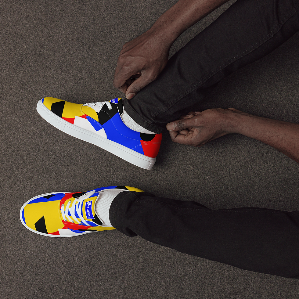 Thumbnail: 8T Clothing - Founders Collage Lace-up Canvas Shoes