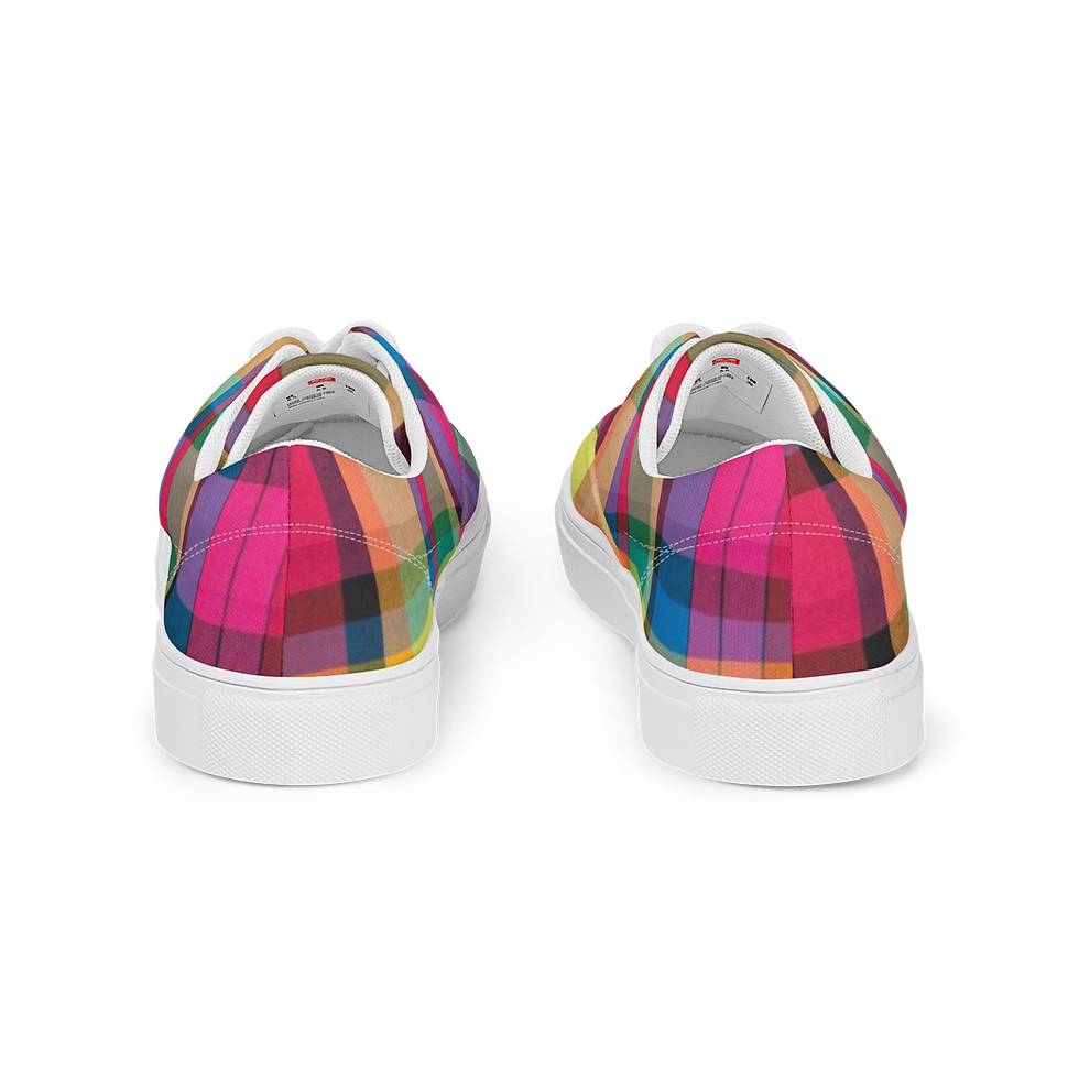 Thumbnail: 8T Clothing Madras 2 - Men’s lace-up Canvas Shoes