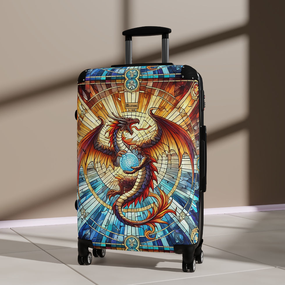 Thumbnail: 8T Clothing - Dragon Mosaic-  Hard Suitcase 