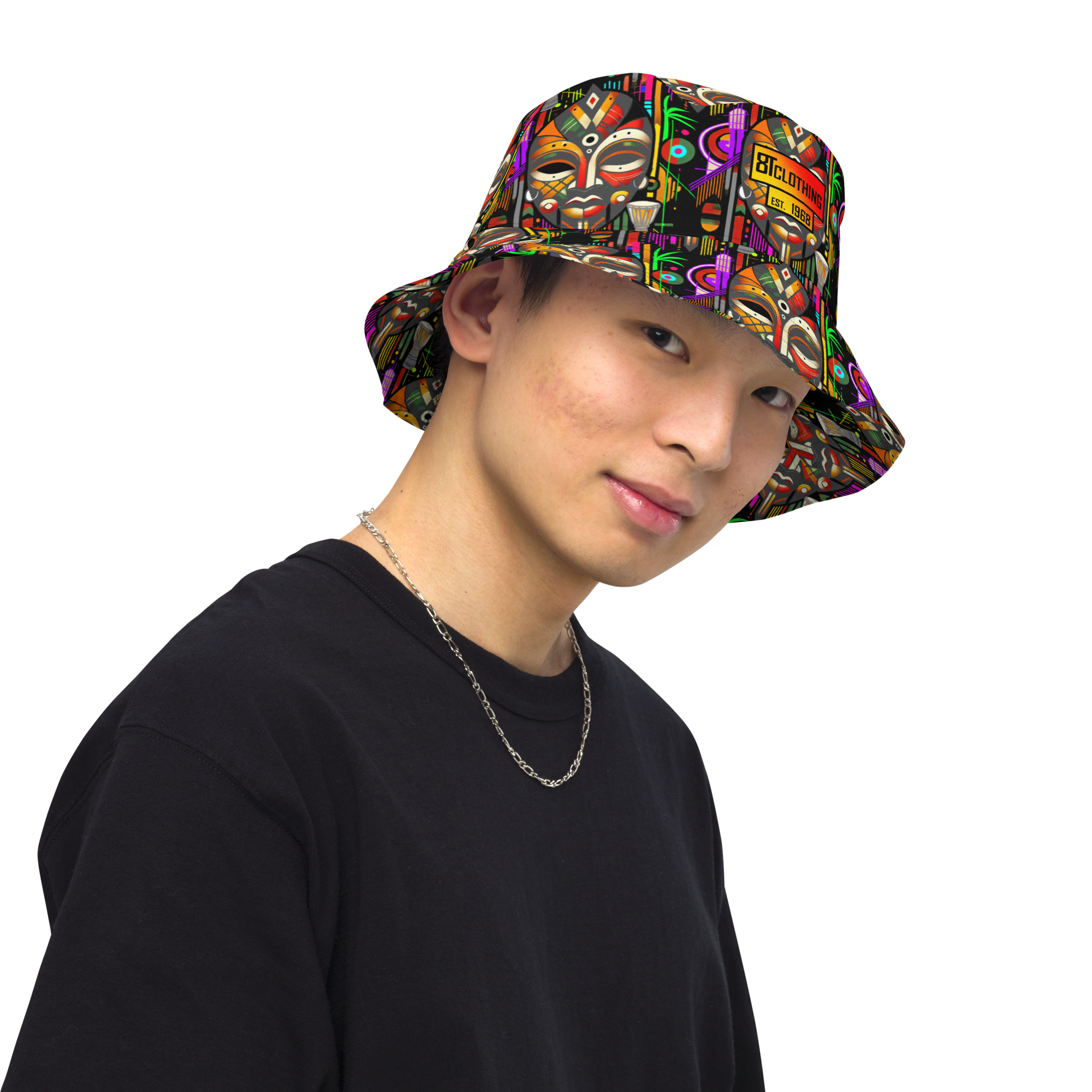 8T Clothing Founders Afro Beat - Reversible Bucket Hat