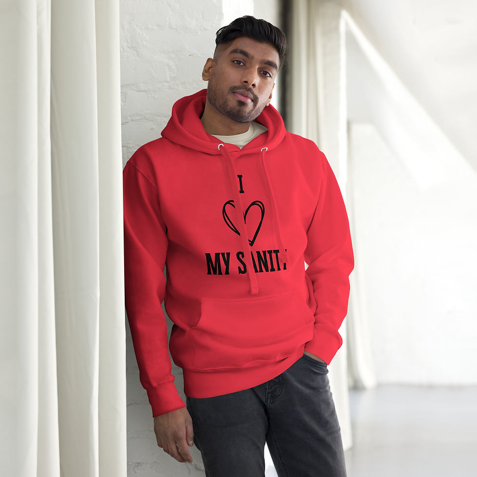 Thumbnail: 8T Clothing - Valentines I Love Sanity - Unisex Hoodie