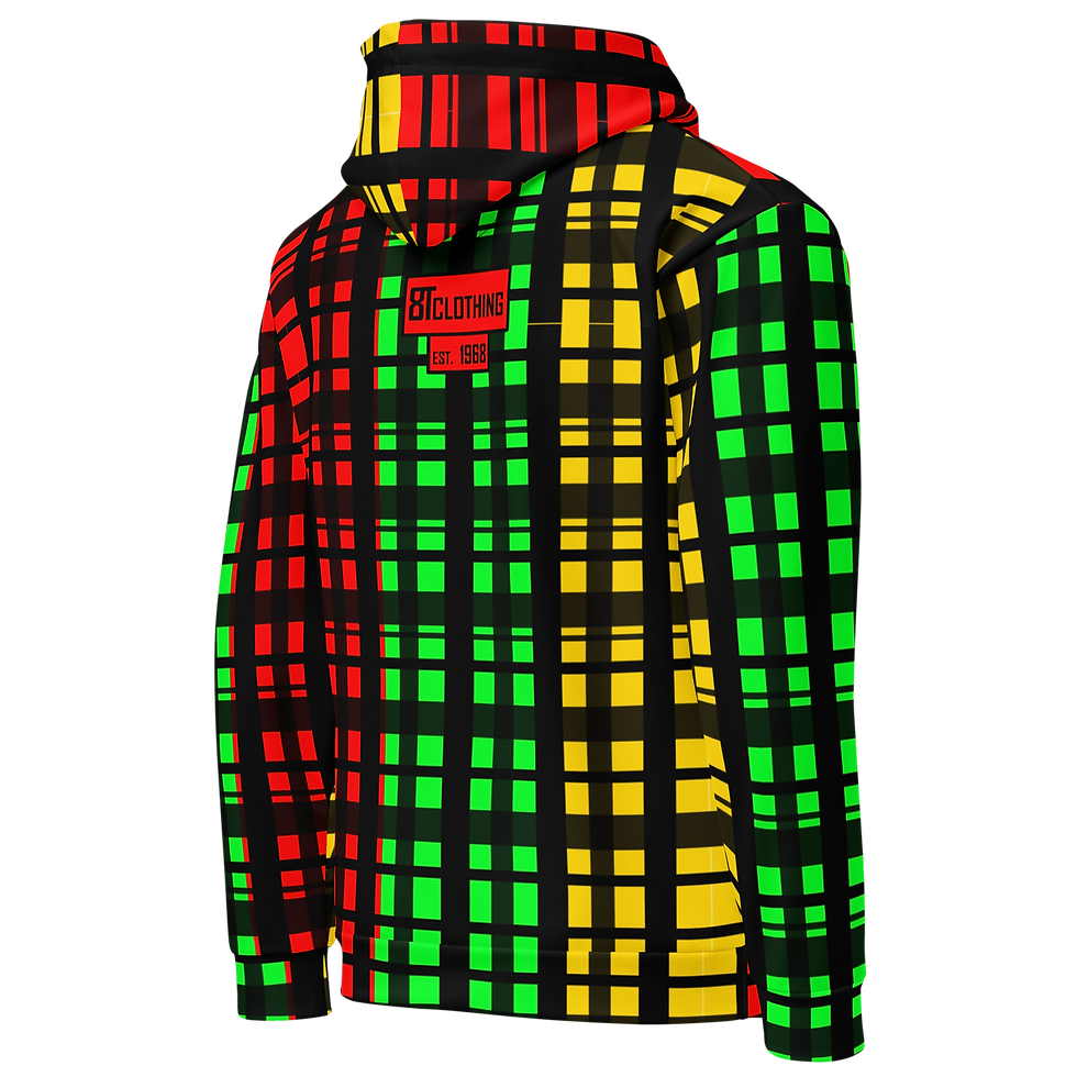 Thumbnail: 8T Clothing Irie Corrupt Plaid  - Unisex Hoodie