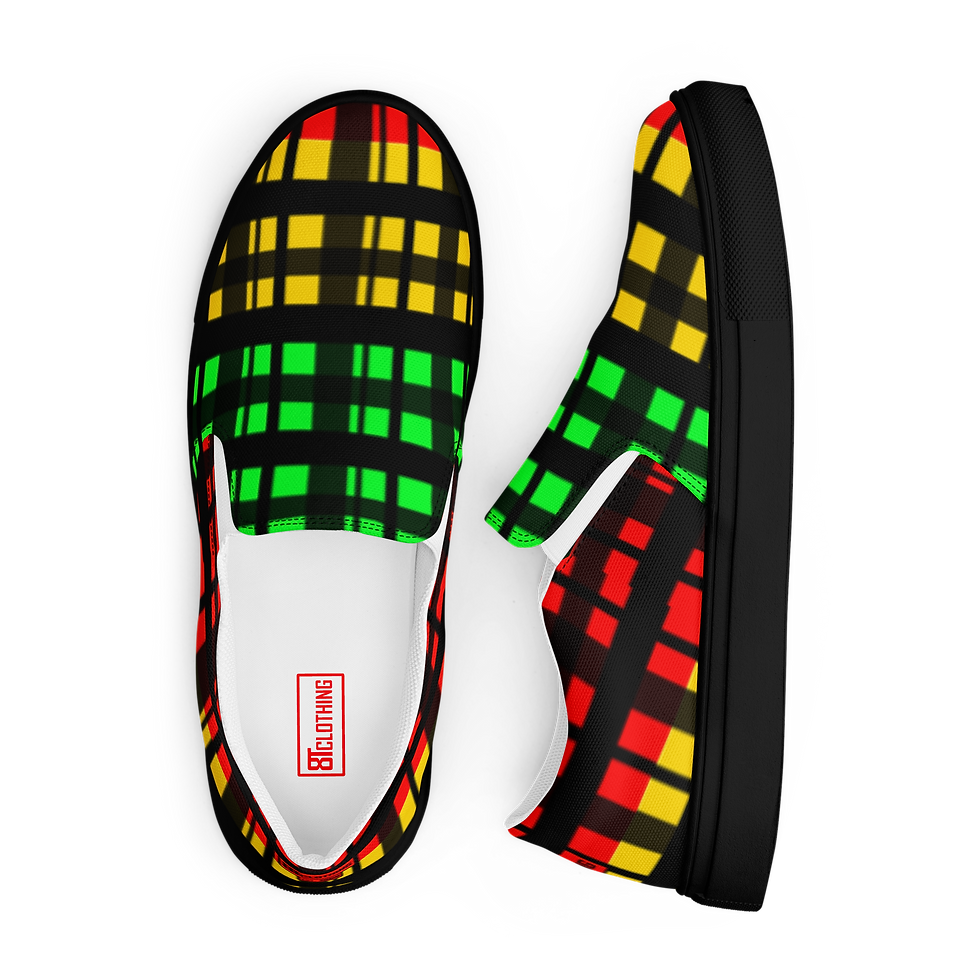 Thumbnail: 8T Clothing - Irie Corrupt Plaid Slip-on Canvas Shoes