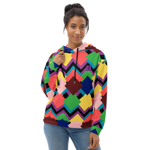 8T Clothing - Expressive Squares - Unisex Hoodie | 8T Clothing