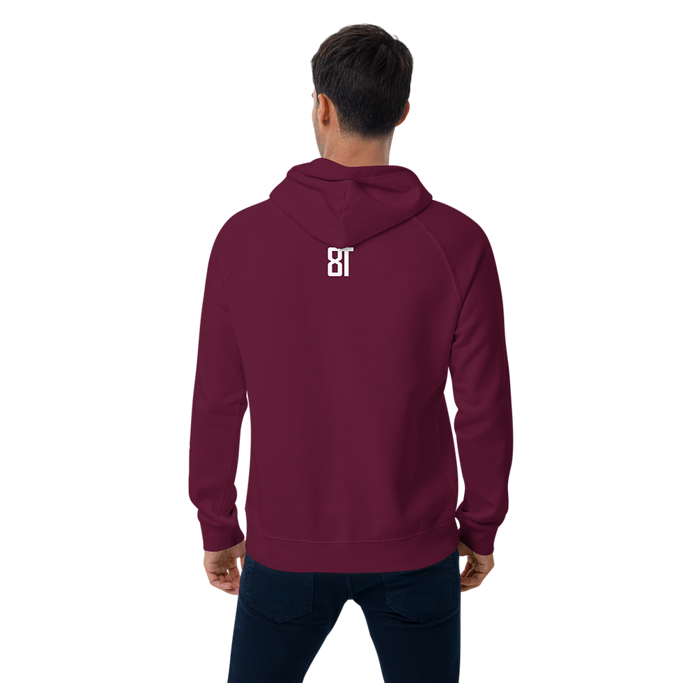 Thumbnail: 8T Clothing - Unisex Eco Raglan Hoodie
