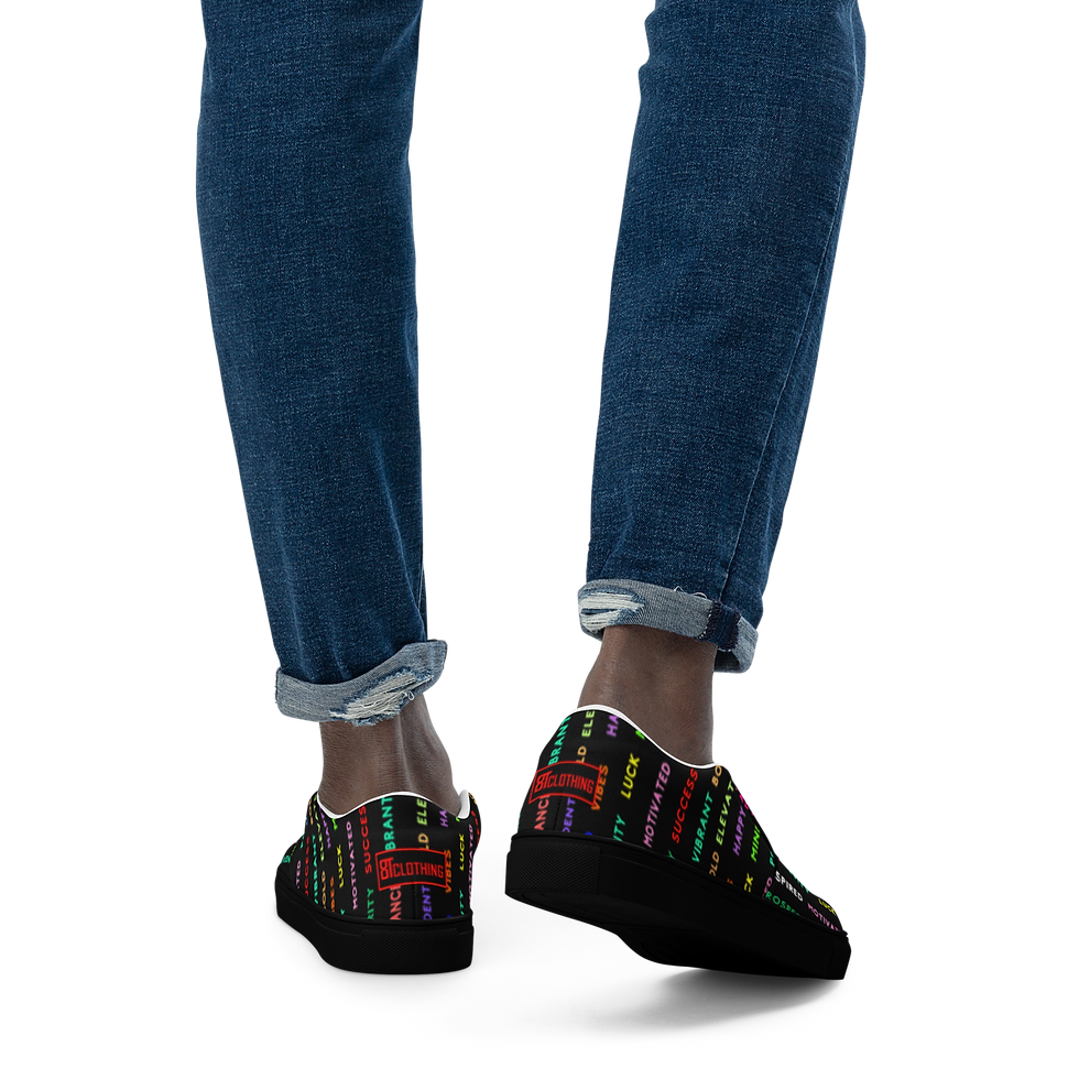 Thumbnail: 8T Clothing - Positive Vibes Collection Slip-on Canvas Shoes