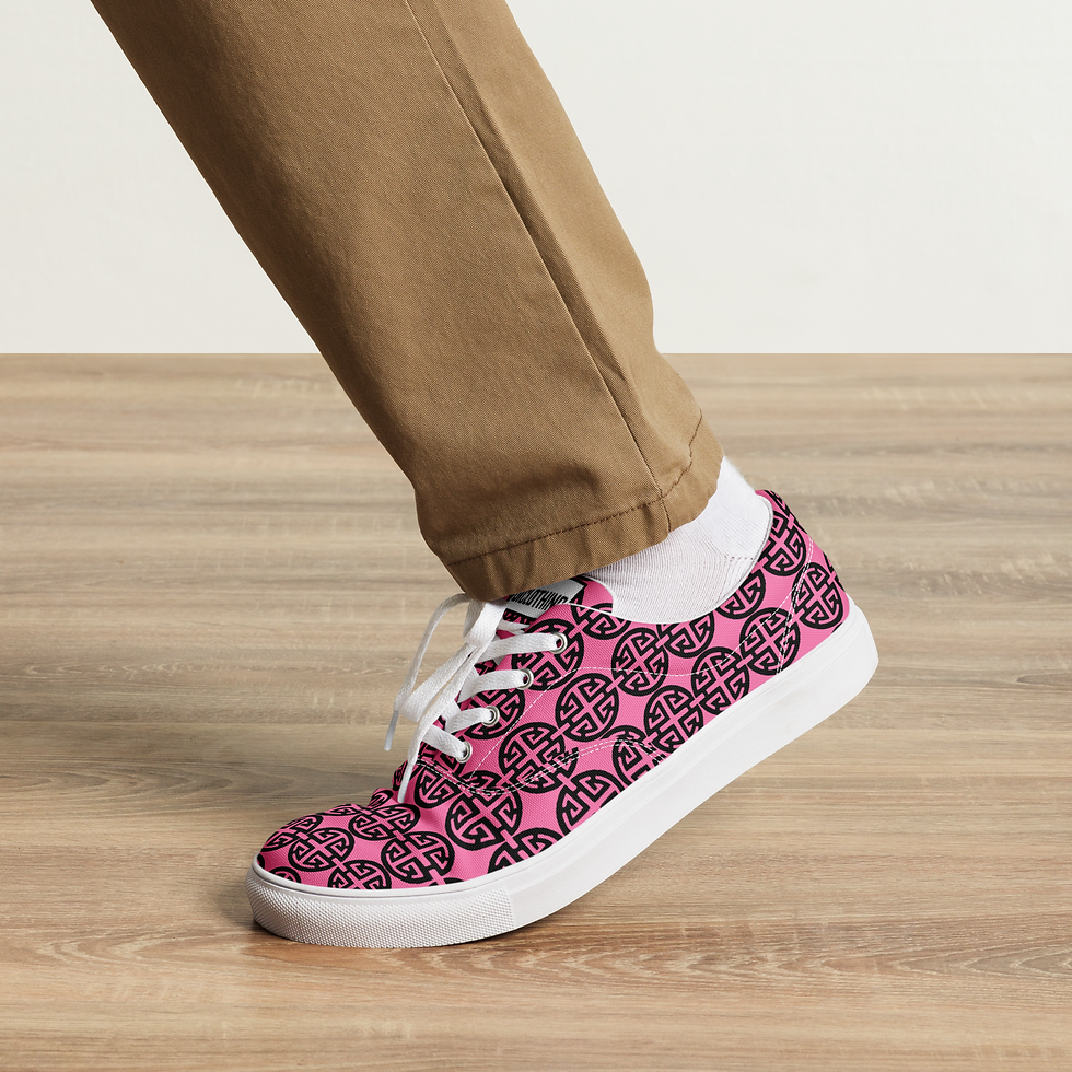 Thumbnail: 8T Clothing - Prosperity lace-up Canvas Shoes