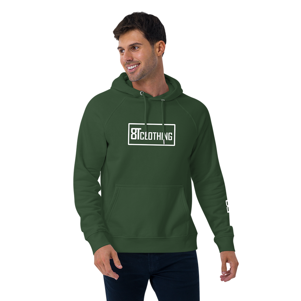 Thumbnail: 8T Clothing - Unisex Eco Raglan Hoodie